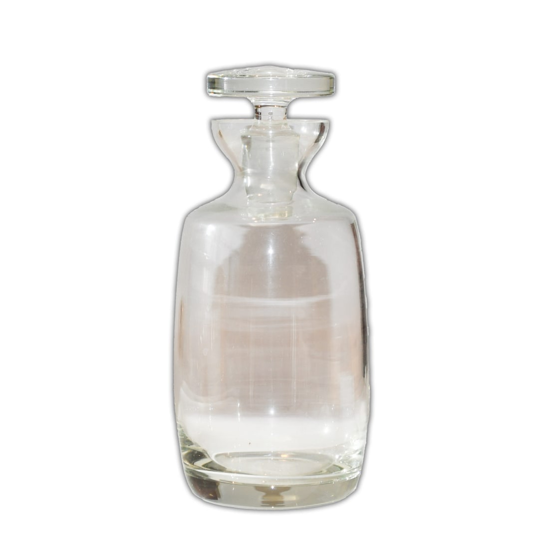 Art Glass Clear Decanter with Stopper Decorative Unbranded (1 of 5)