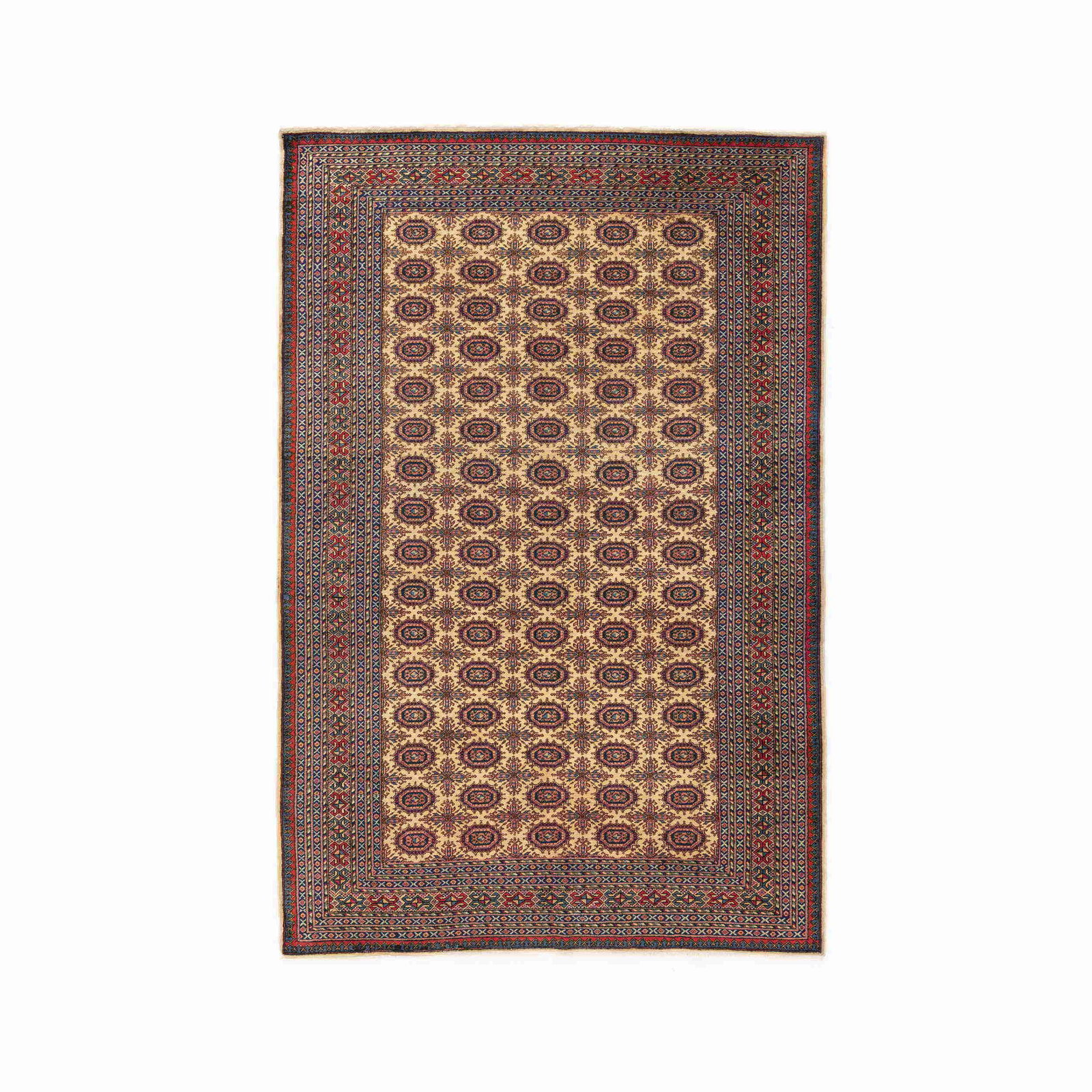 Authentic Handmade Kayseri Wool on Cotton Carpet 59.4 x 96.1: Authentic Handmade Kayseri Wool on Cotton Carpet 59.4 x 96.1 Discover the beauty of authentic handmade craftsmanship with this Kayseri carpet. Made with a luxurious blend of wool on cotton, this piece