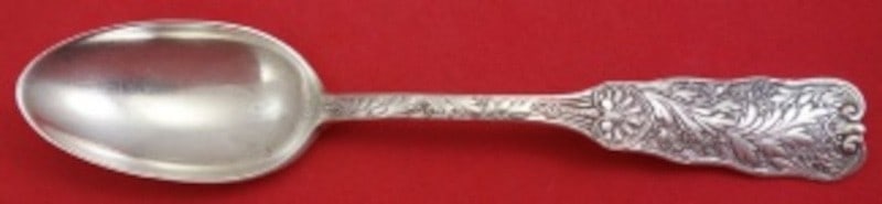 Sterling Silver Teaspoon 5.5 Inch Saint Cloud Pattern by Gorham: Sterling Silver Teaspoon 5.5 Inch Saint Cloud Pattern by Gorham This is a Gorham Saint Cloud pattern sterling silver teaspoon measuring 5 1/2 inches. Crafted between 1850 and 1899, this piece is not m