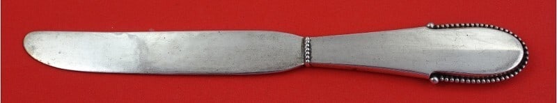 Georg Jensen Beaded Sterling Silver Fruit Knife 7.5 Inch: Georg Jensen Beaded Sterling Silver Fruit Knife 7.5 Inch This exquisite fruit knife, crafted by Georg Jensen, features a classic Beaded pattern and is made from high-quality sterling silver. Measuring