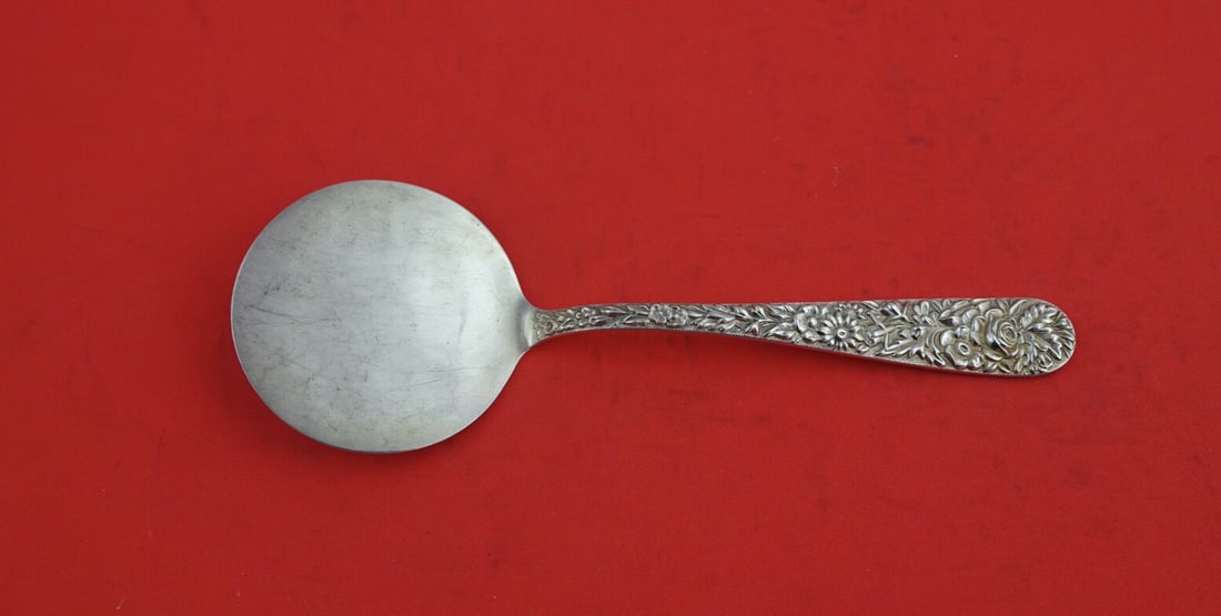 Kirk Repousse Sterling Silver Cucumber Server Rare 6 7/8 Inches: Kirk Repousse Sterling Silver Cucumber Server Rare 6 7/8 Inches This exquisite cucumber server from Kirk showcases the elegant Repousse pattern, crafted from solid sterling silver. Measuring 6 7/8 inc