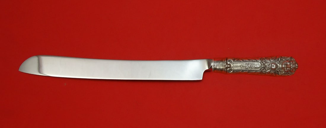 Renaissance Reed & Barton Silverplate Wedding Cake Knife 12 Inch Custom: Renaissance Reed & Barton Silverplate Wedding Cake Knife 12 Inch Custom This exquisite wedding cake knife from the Renaissance collection by Reed & Barton features a silverplate hollow handle compleme