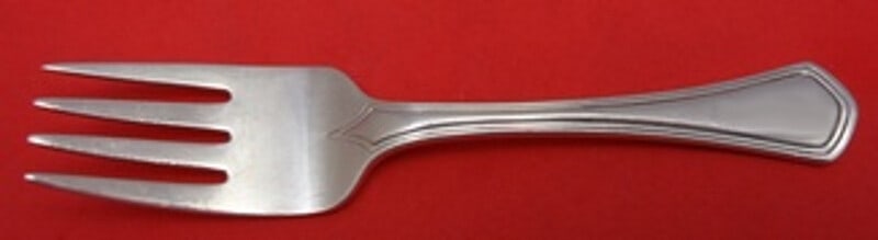 Tiffany & Co Sterling Silver Baby Fork 4 1/4 Unmonogrammed: Tiffany & Co Sterling Silver Baby Fork 4 1/4 Unmonogrammed This exquisite Tiffany & Co. sterling silver baby fork measures 4 1/4" and showcases the renowned craftsmanship of Tiffany silverware. The fo
