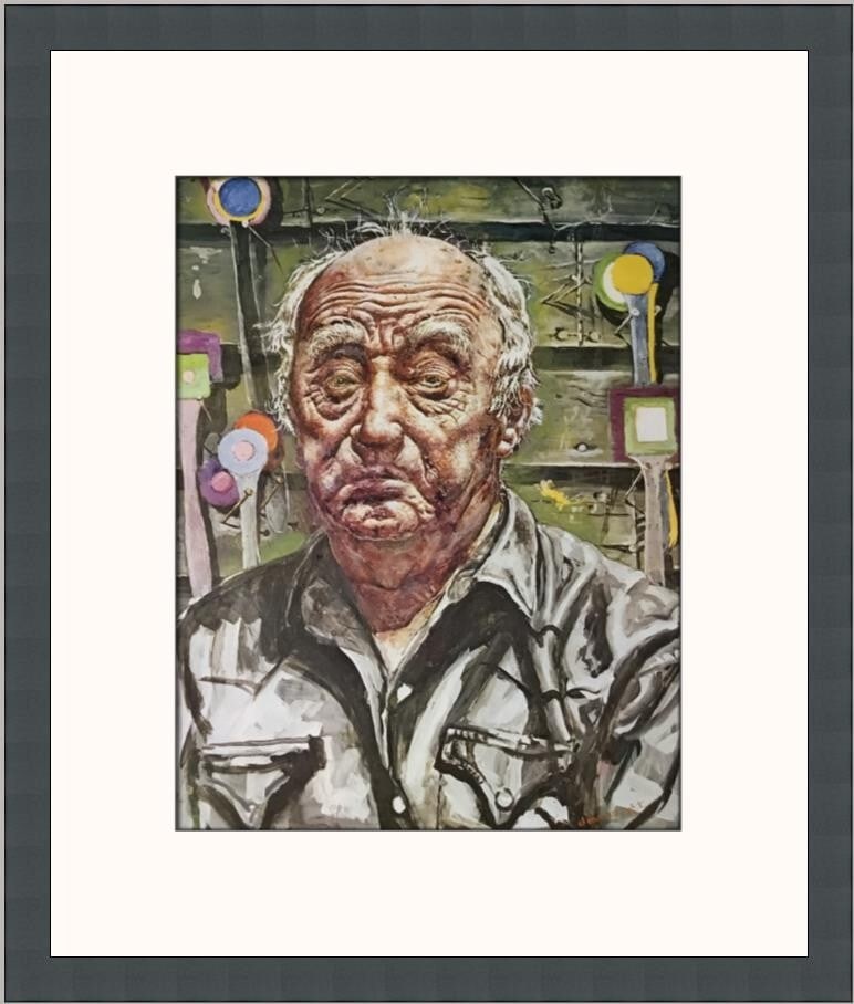 Ivan Albright Self-Portrait in Georgia Custom Framed Print 1972 Impressionism: Ivan Albright Self-Portrait in Georgia Custom Framed Print 1972 Impressionism This exquisite custom framed print features Ivan Albright's captivating artwork titled "Self-Portrait in Georgia." Created