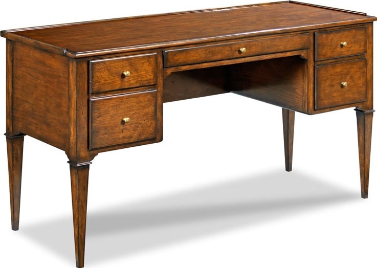 Woodbridge Marseille Writing Desk with Dual File Storage Bordeaux Finish: Woodbridge Marseille Writing Desk with Dual File Storage Bordeaux Finish Introducing the Elegant Woodbridge Desk with Storage, a perfect blend of functionality and style. This Marseille Writing Desk f