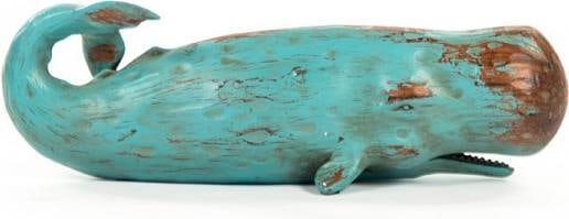 Zentique Ocean Serenity Sperm Whale Sculpture in Celadon Poly Resin: Zentique Ocean Serenity Sperm Whale Sculpture in Celadon Poly Resin Introducing the Ocean Serenity Whale Sculpture, a stunning representation of a sperm whale crafted from durable poly resin. This bea