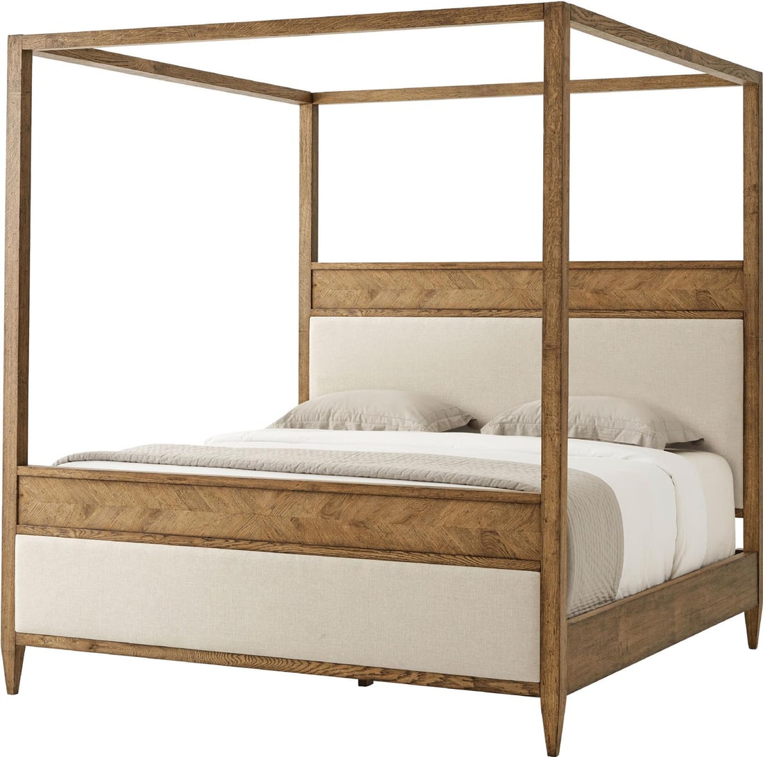 Theodore Alexander Nova Collection California King Canopy Bed: Theodore Alexander Nova Collection California King Canopy Bed Experience unparalleled luxury with the Dawn Canopy Bed by Theodore Alexander. This exquisite canopy bed features a stunning design crafte