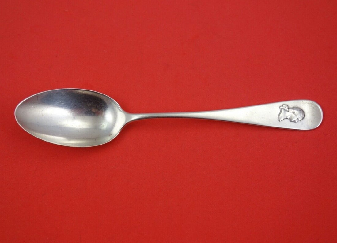 Durgin George Washington Sterling Silver Teaspoon 6 Inch Monogrammed Flatware: Durgin George Washington Sterling Silver Teaspoon 6 Inch Monogrammed Flatware This exquisite teaspoon features the George Washington pattern by Durgin, crafted from high-quality sterling silver. Measu