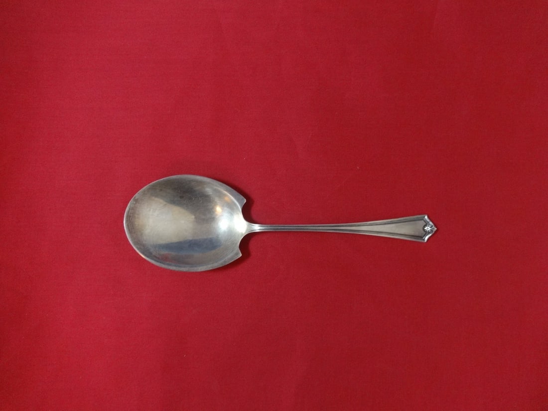 La Tosca SSMC-SAART Sterling Silver Berry Spoon 7.5" Serving Utensil: La Tosca SSMC-SAART Sterling Silver Berry Spoon 7.5" Serving Utensil Introducing the exquisite La Tosca Sterling Silver Berry Spoon, a perfect addition to your serving collection. Crafted by SSMC-SAAR
