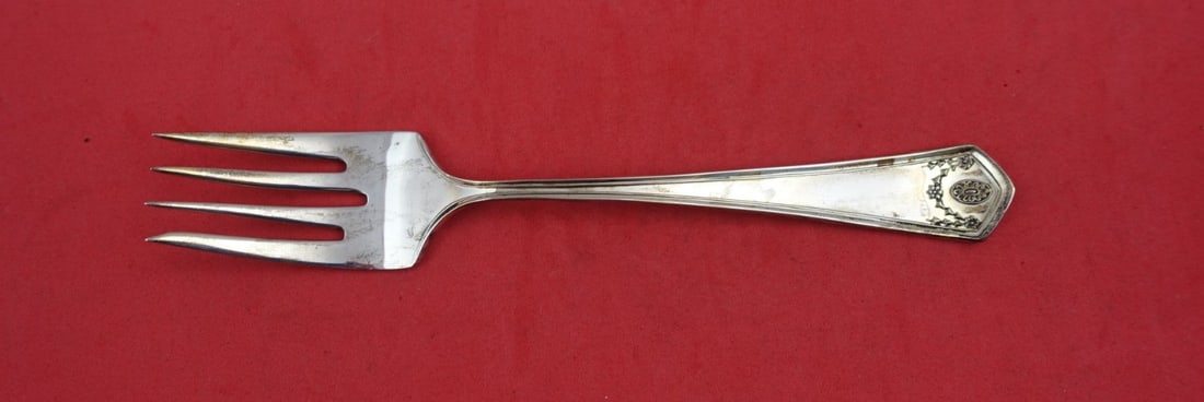Frank Smith Georgian Garland Sterling Silver Salad Fork 6.5": Frank Smith Georgian Garland Sterling Silver Salad Fork 6.5" Enhance your dining experience with this exquisite Georgian Garland Salad Fork by Frank Smith. Crafted from high-quality sterling silver, t