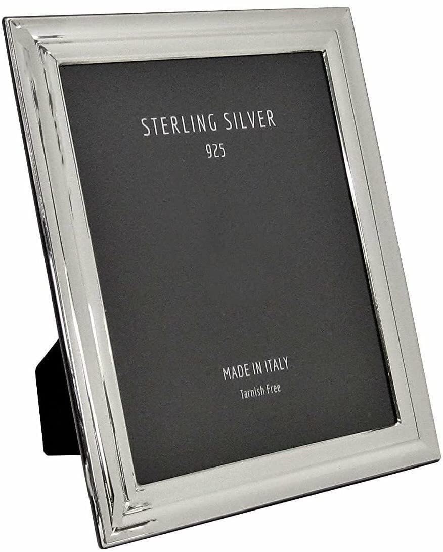 Gelco 925 Sterling Silver Handmade Glossy Photo Frame 5x7: Gelco 925 Sterling Silver Handmade Glossy Photo Frame 5x7 Showcase your cherished memories with this elegant Italian 925 Sterling Silver Handmade Glossy Classic Picture Frame. Designed to hold a 5x7 i