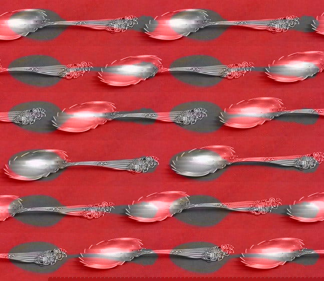 Towle Georgian Sterling Silver Teaspoon Set 12 Pieces 5 5/8 Inches: Towle Georgian Sterling Silver Teaspoon Set 12 Pieces 5 5/8 Inches This exquisite 12-piece teaspoon set features the elegant Georgian pattern by Towle. Each spoon is crafted from high-quality sterling