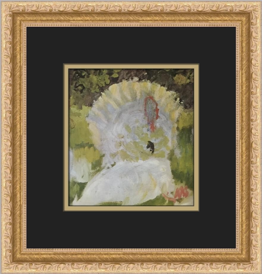 Claude Monet Turkeys Custom Framed Print 1996 Expressionism Art: Claude Monet Turkeys Custom Framed Print 1996 Expressionism Art This exquisite custom framed print features Claude Monet's captivating artwork titled "Turkeys," showcasing a blend of expressionism and