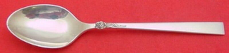 International Sterling Silver Teaspoon Dawn Rose 6 1/8": International Sterling Silver Teaspoon Dawn Rose 6 1/8" This exquisite teaspoon features the elegant Dawn Rose pattern by International, crafted from high-quality sterling silver. Measuring 6 1/8" in