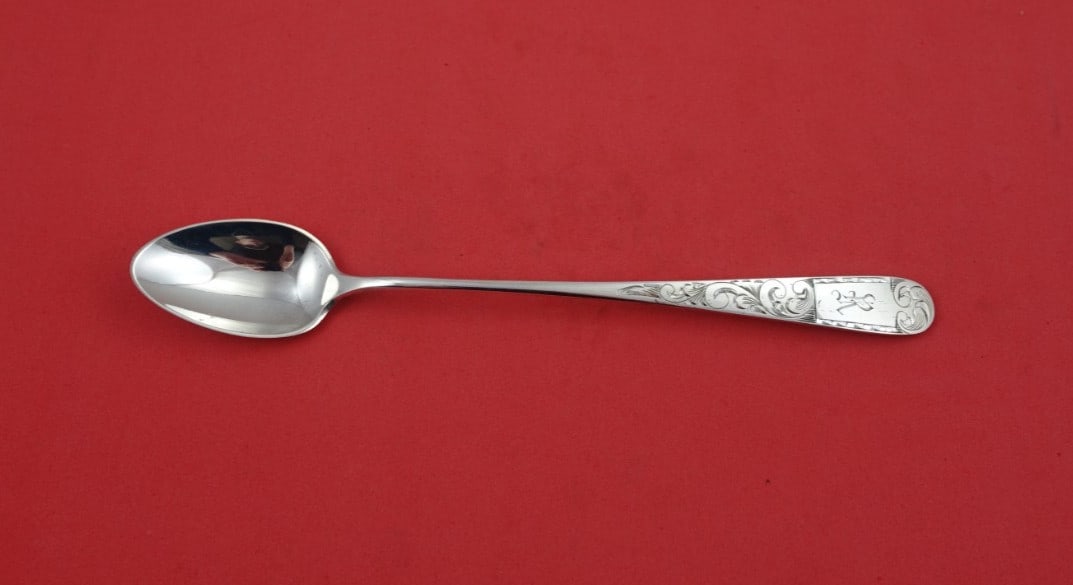 Vintage Schofield Mayflower Sterling Silver Iced Tea Spoon 7.375": Vintage Schofield Mayflower Sterling Silver Iced Tea Spoon 7.375" Indulge in the elegance of this vintage Mayflower iced tea spoon by Schofield, crafted from high-quality sterling silver. Measuring 7