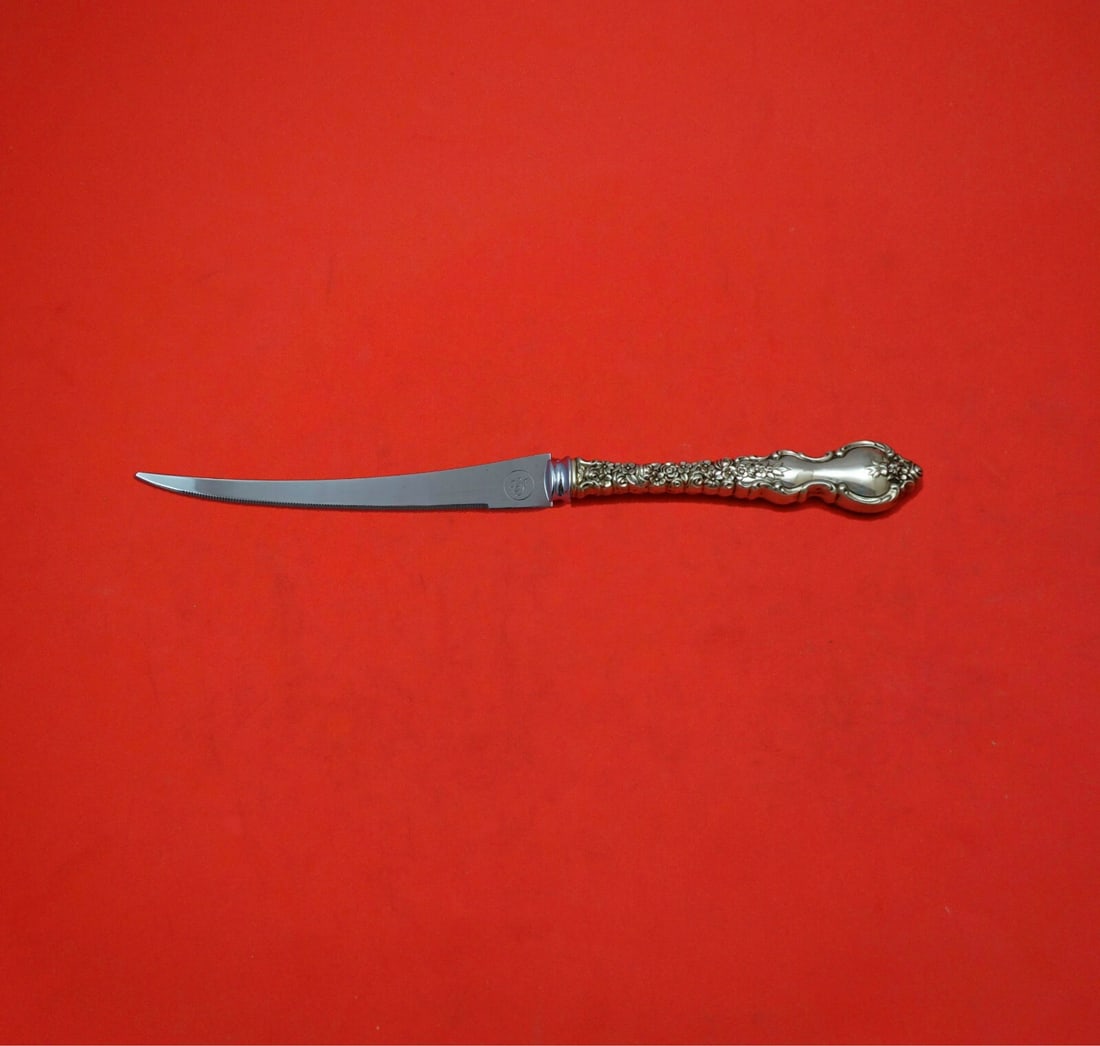 Du Barry International Sterling Silver Tomato Knife Custom 7 5/8": Du Barry International Sterling Silver Tomato Knife Custom 7 5/8" Introducing the Du Barry Tomato Knife by International, a beautifully crafted piece made from sterling silver. This custom-made knife