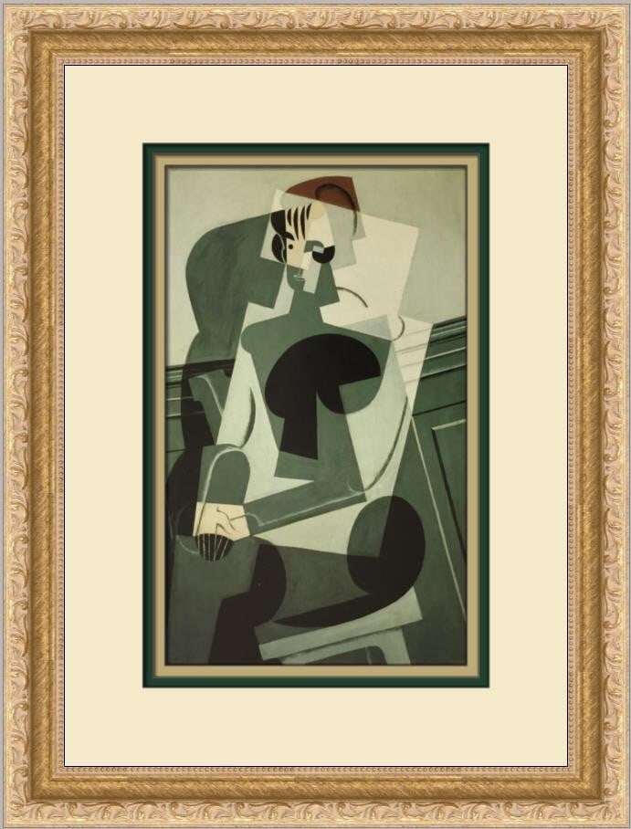 Juan Gris Portrait of Josette Custom Framed Print 15 x 12 Realism Art: Juan Gris Portrait of Josette Custom Framed Print 15 x 12 Realism Art This stunning custom framed print features Juan Gris's 'Portrait of Josette,' a captivating piece that exemplifies the Realism sty