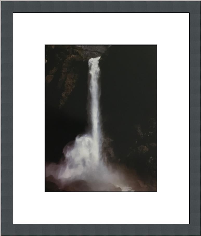 Ansel Adams Lower Yosemite Falls Custom Framed Lithograph Print: Ansel Adams Lower Yosemite Falls Custom Framed Lithograph Print This custom framed print showcases Ansel Adams' iconic work titled "Lower Falls Yosemite National Park CA," a stunning representation of