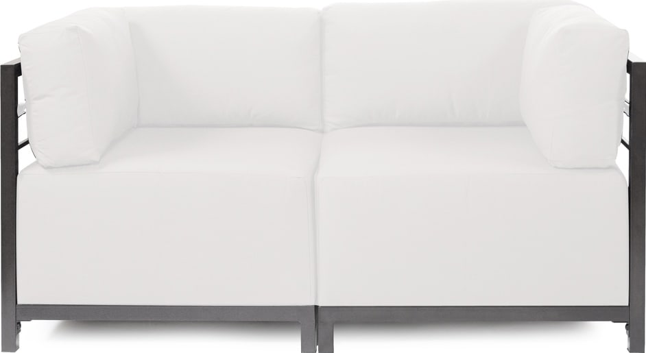 Howard Elliott Sunbrella Loveseat Seascape Transitional Style: Howard Elliott Sunbrella Loveseat Seascape Transitional Style Elevate your outdoor space with the Sunbrella Patio Axis Loveseat in Seascape. This stylish loveseat combines durability with comfort, fea