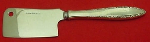 Lunt Lace Point Sterling Silver Cheese Cleaver 5.5 Custom Made: Lunt Lace Point Sterling Silver Cheese Cleaver 5.5 Custom Made Introducing the Lace Point by Lunt Sterling Silver Cheese Cleaver, a beautiful addition to your dining collection. This custom-made chees
