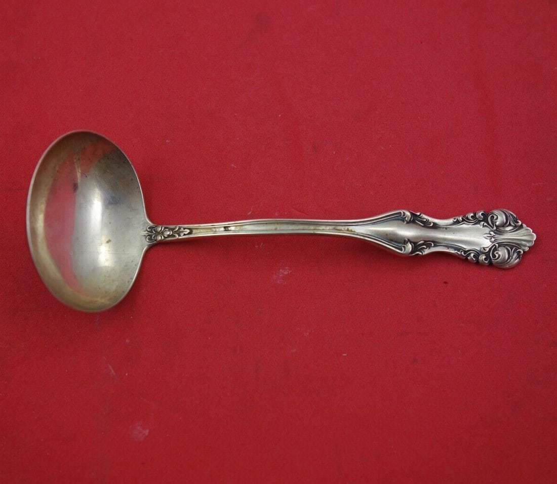 Frank Smith George VI Richfield Sterling Silver Sauce Ladle 5 Inch: Frank Smith George VI Richfield Sterling Silver Sauce Ladle 5 Inch This exquisite 5-inch sauce ladle is part of the George VI aka Richfield pattern, crafted by renowned silversmith Frank Smith. Made f