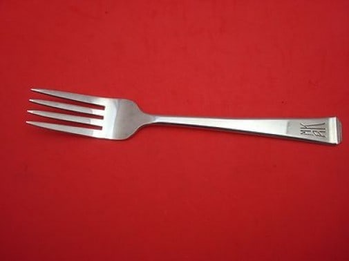 Dirk Van Erp Pattern 13 Sterling Silver Dinner Fork Monogrammed 7 7/8": Dirk Van Erp Pattern 13 Sterling Silver Dinner Fork Monogrammed 7 7/8" This exquisite dinner fork measures 7 7/8" and is crafted from high-quality sterling silver. It features the elegant Pattern 13 d