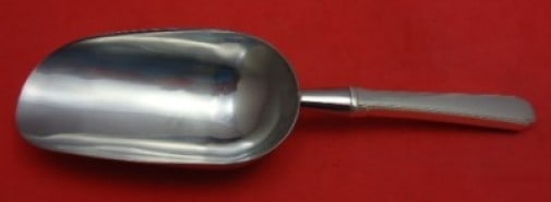 Wallace Rhythm Sterling Silver Custom Ice Scoop 9.5 Inches: Wallace Rhythm Sterling Silver Custom Ice Scoop 9.5 Inches Introducing the Rhythm ice scoop by Wallace, a stunning serving piece crafted from sterling silver. This custom-made scoop features a hollow
