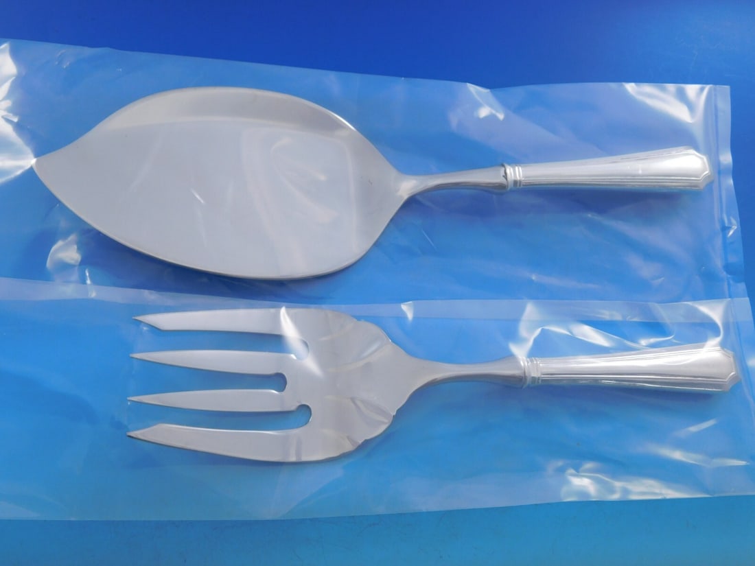 Fairfax Sterling Silver Salmon Serving Set by Gorham 2-Piece Custom Made: Fairfax Sterling Silver Salmon Serving Set by Gorham 2-Piece Custom Made Elevate your dining experience with this exquisite Fairfax Salmon Serving Set by Durgin-Gorham. Crafted from high-quality Sterl