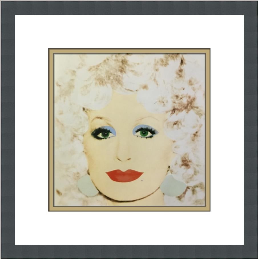 Andy Warhol Dolly Parton I Custom Framed Lithograph Print: Andy Warhol Dolly Parton I Custom Framed Lithograph Print This stunning custom framed print features the iconic Dolly Parton I artwork by the renowned artist Andy Warhol, celebrated for his influentia