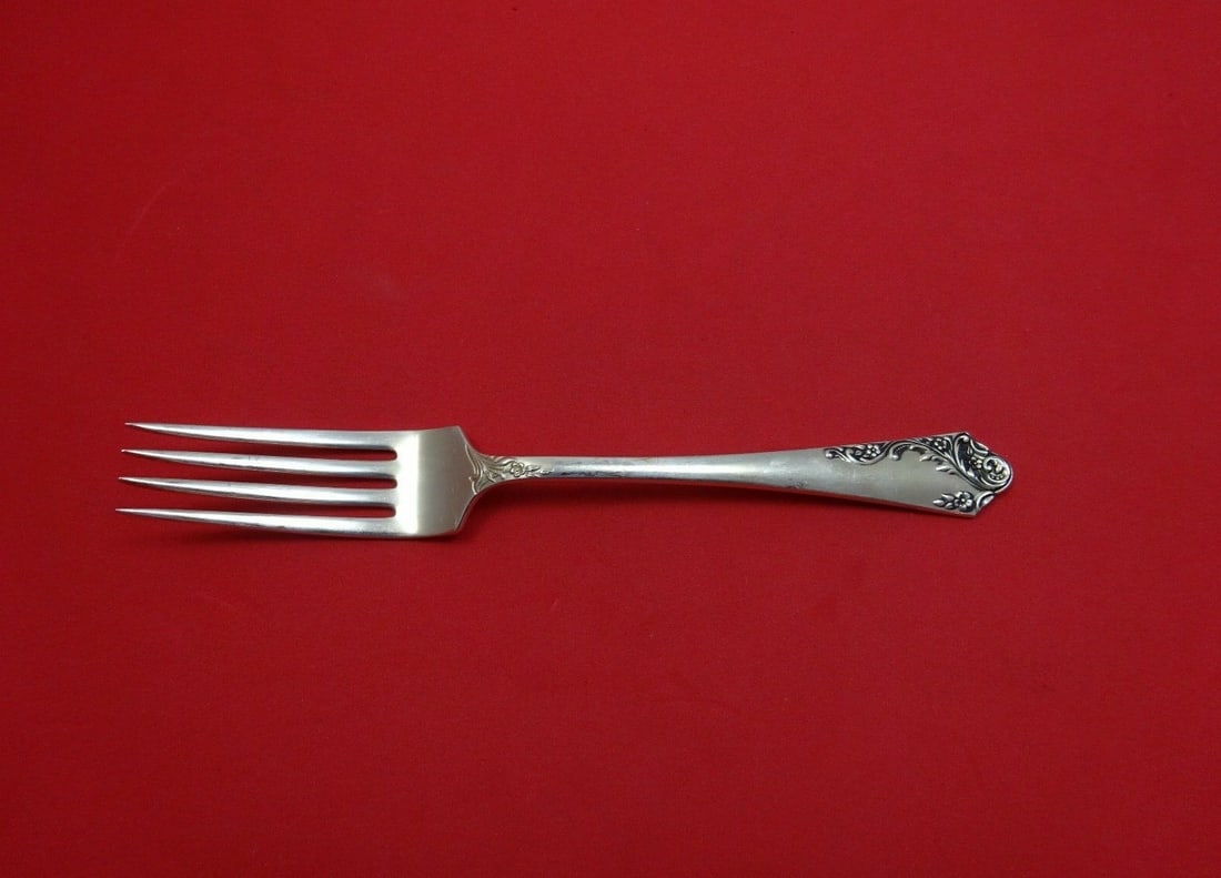Amston Breath of Spring II Sterling Silver Fork 7 Inch Flatware: Amston Breath of Spring II Sterling Silver Fork 7 Inch Flatware Discover the elegance of the "Breath of Spring II" fork by Amston, a stunning piece of flatware crafted from high-quality sterling silve