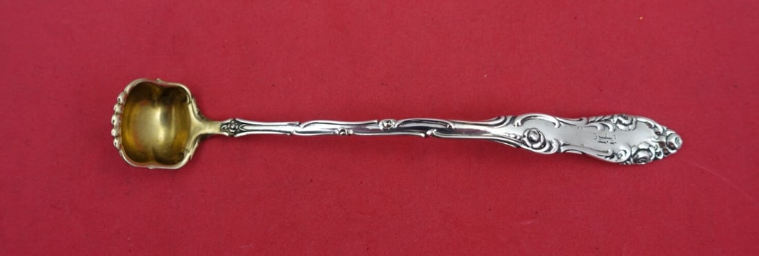 Towle Old English Sterling Silver Mustard Spoon Gold Washed 5.5in: Towle Old English Sterling Silver Mustard Spoon Gold Washed 5.5in This exquisite Old English Mustard Spoon by Towle is crafted from high-quality sterling silver and features a stunning gold wash finis