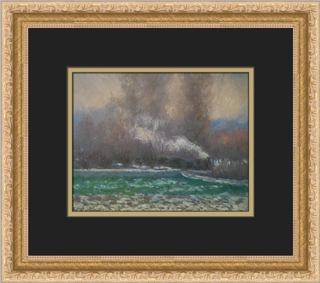 The Train by Theodore Butler Custom Framed Print 12 x 14 in Impressionism Art: The Train by Theodore Butler Custom Framed Print 12 x 14 in Impressionism Art This stunning custom framed print titled "The Train" by artist Theodore Butler captures the essence of Impressionism with