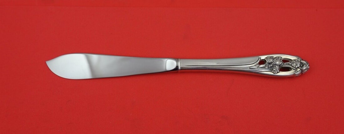 International Silver 7 Master Butter Knife Silver Iris Sterling: International Silver 7 Master Butter Knife Silver Iris Sterling This exquisite Master Butter Knife features a hollow handle crafted from sterling silver in the elegant Silver Iris pattern by Internati