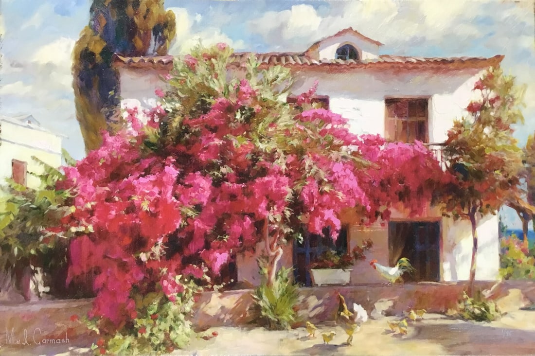 M&I Garmash Summer In The Country Signed Limited Edition Giclee Canvas COA: M&I Garmash Summer In The Country Signed Limited Edition Giclee Canvas COA Add a touch of elegance to your art collection with this limited edition giclee print by artist M&I Garmash, titled "Summer I