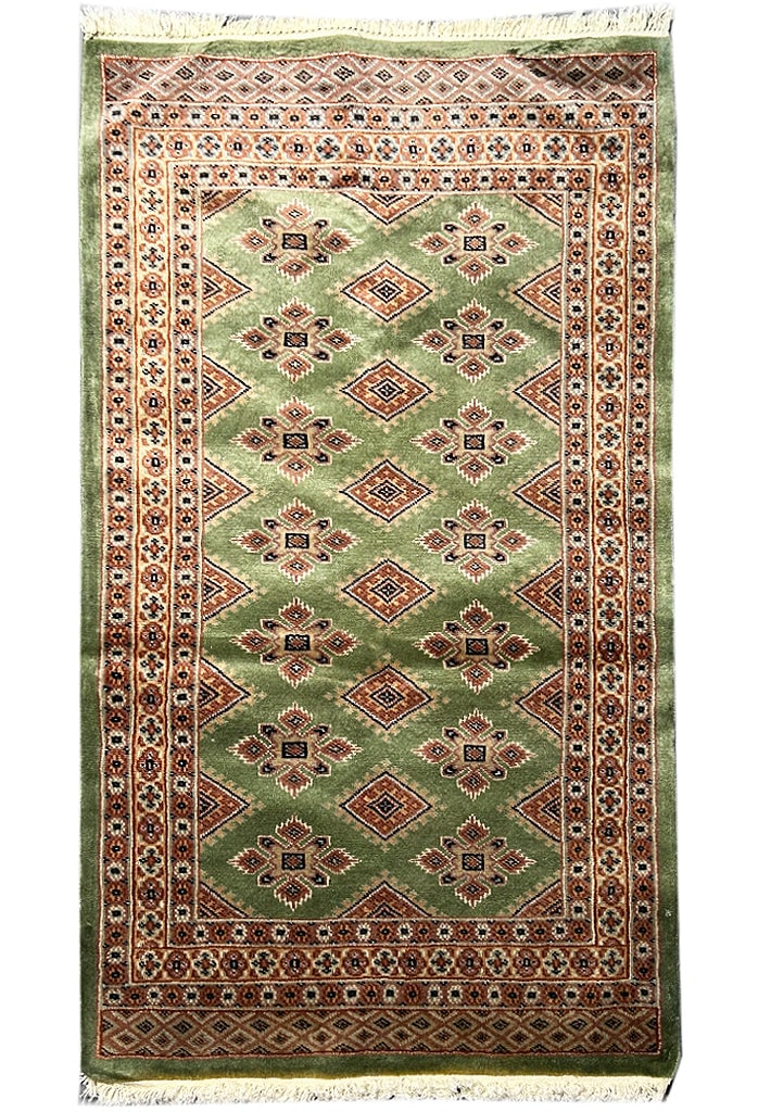 2.8 x 4.4 Authentic Jaldar Bokhara Hand-Knotted Wool Area Rug: 2.8 x 4.4 Authentic Jaldar Bokhara Hand-Knotted Wool Area Rug Free continental US Shipping Elevate your home decor with this exquisite 2.8 x 4.4 Jaldar Hand-Knotted Weave Bokhara Rug. This luxurious a