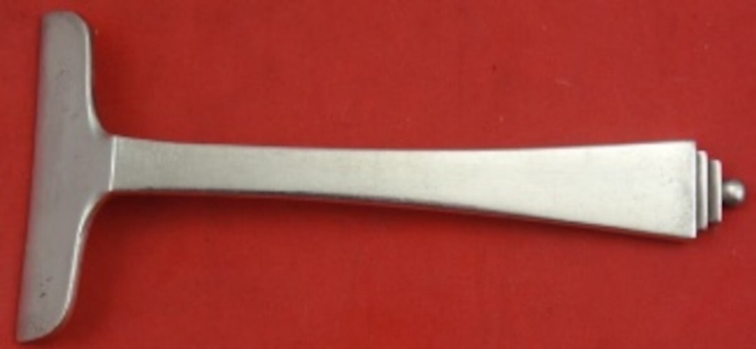 Georg Jensen Pyramid Sterling Silver Baby Food Pusher GI/GJ Mark 3 5/8" (1 of 2)