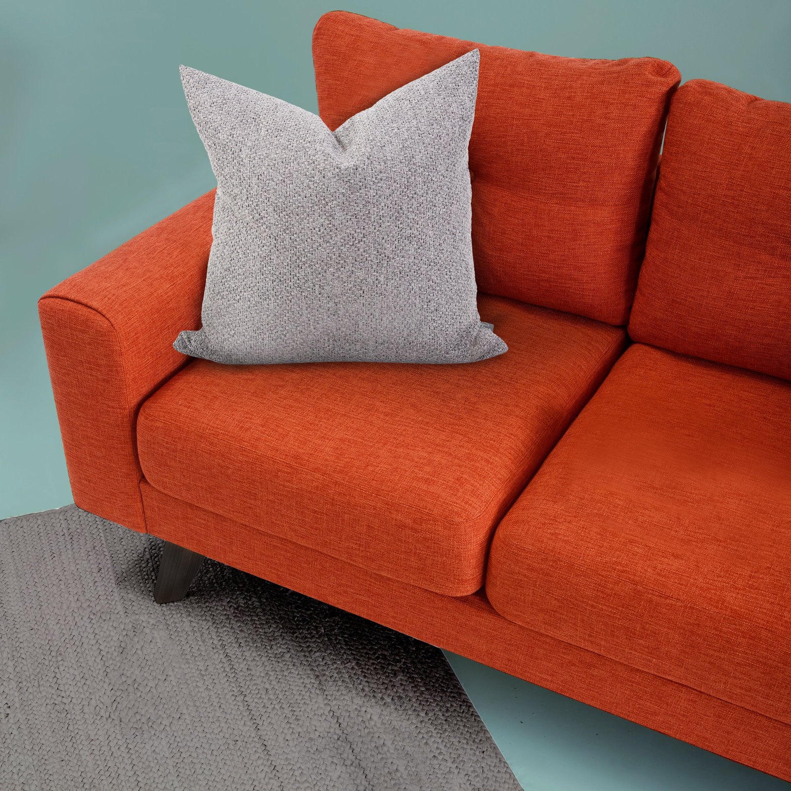 Howard Elliott 20x20 Square Panama Pillow Stone Color (1 of 9)