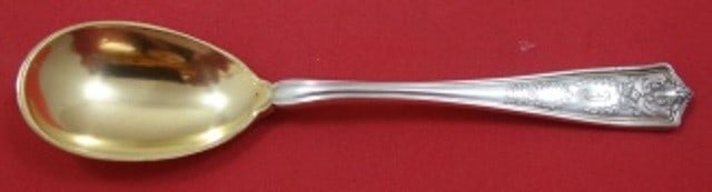 Tiffany & Co. Winthrop Sterling Silver Egg Spoon Gold Washed 4 5/8" (1 of 1)