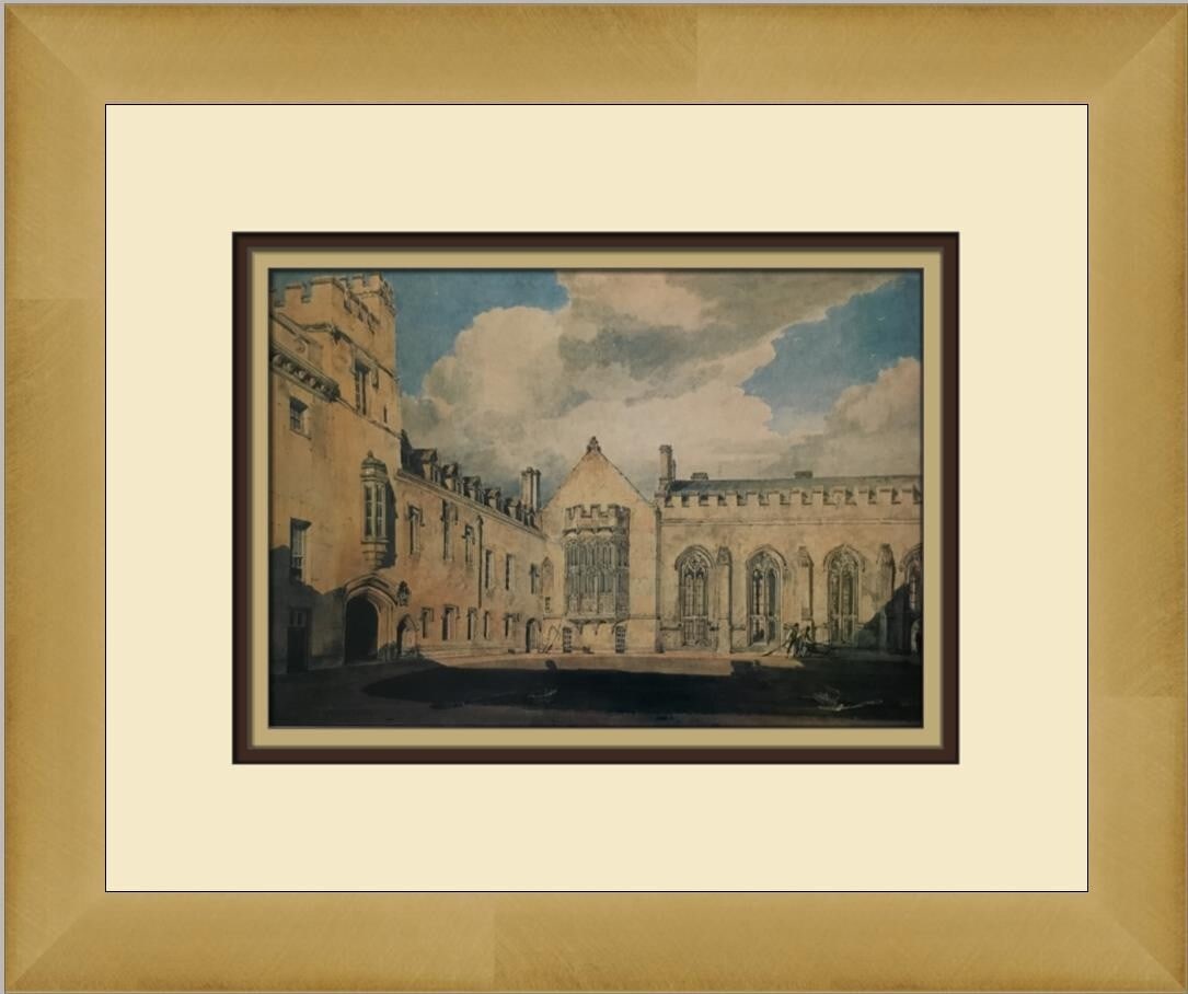 Oxford College Custom Framed Print by JMW Turner 1977 Impressionism (1 of 2)