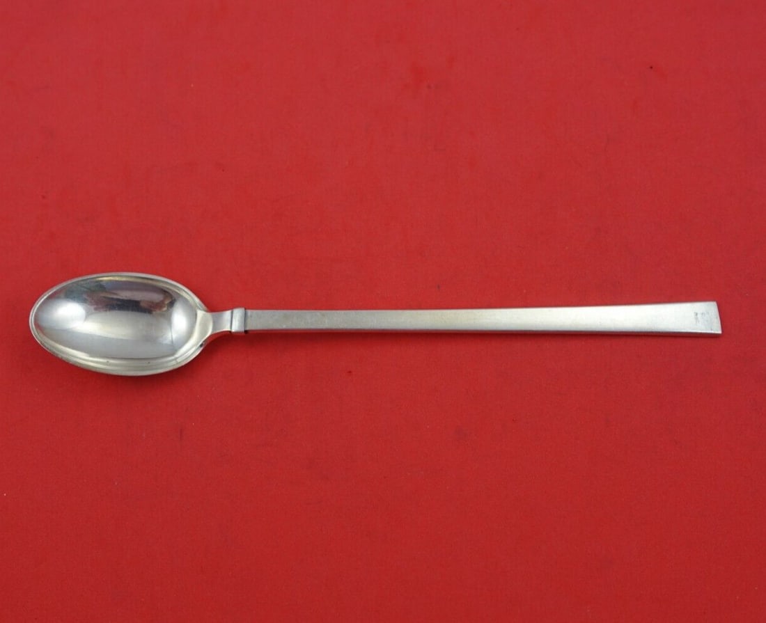 Hans Hansen Bell Sterling Silver Iced Tea Spoon 7 Inch: Hans Hansen Bell Sterling Silver Iced Tea Spoon 7 Inch This exquisite iced tea spoon, crafted by Hans Hansen, features the elegant 'Bell' pattern and is made of high-quality Danish sterling silver. Me