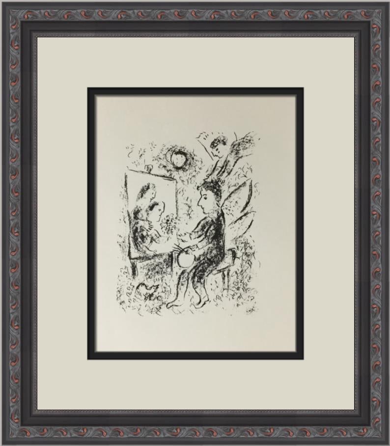 Marc Chagall Without Title IV Custom Framed Lithograph Art Print (1 of 2)