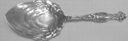 Discontinued Frontenac Sterling Silver Pie Server by International 8 3/4" with Floral Design (1 of 2)
