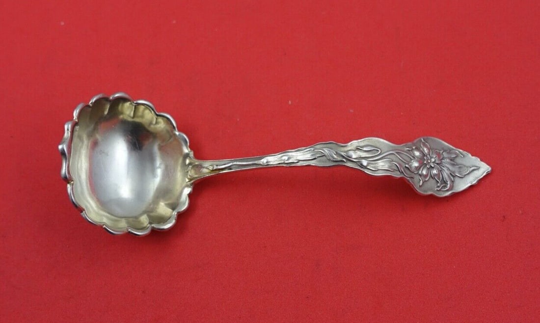 Unger Narcissus Sterling Silver Mayonnaise Ladle 5 inch Gold Wash (1 of 2)