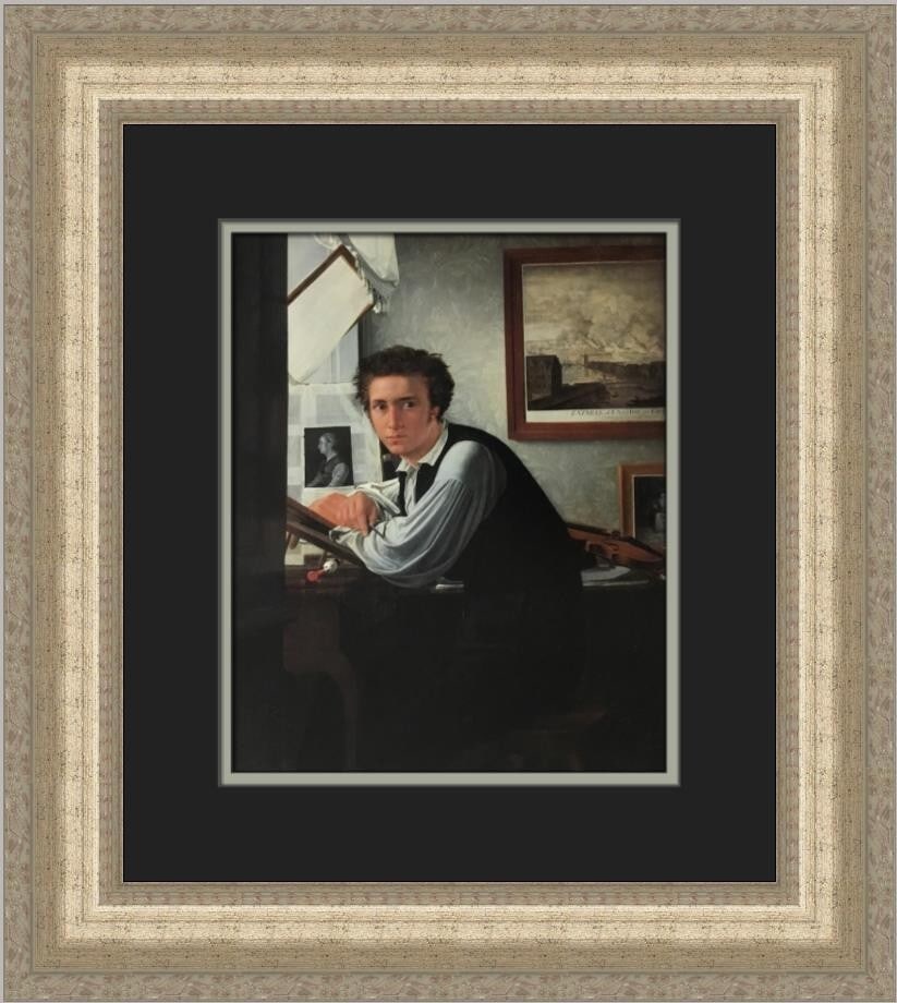 Ditlev C Blunk The Copperplate Engraver Custom Framed Art Print (1 of 2)