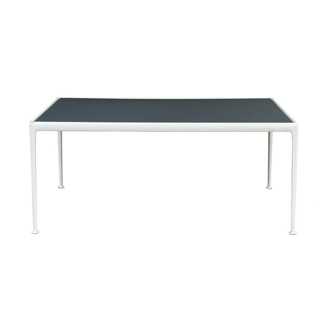 Richard Schultz Knoll Mid Century Aluminum Dining Table Grey Enamel Top (1 of 8)