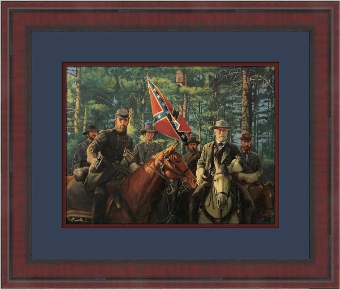 The Ghost Column Civil War Framed Print by Mort Kunstler Open Edition (1 of 2)