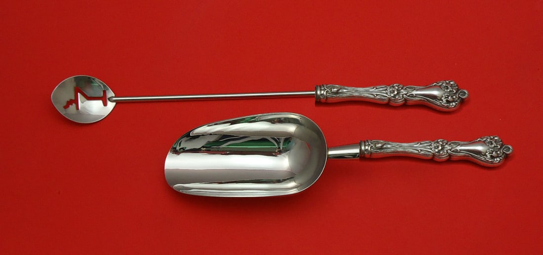 Majestic by Alvin Sterling Silver Bar Set 2pc Custom Made Gift: Majestic by Alvin Sterling Silver Bar Set 2pc Custom Made Gift This exquisite 2-piece bar set from Majestic by Alvin features custom-made sterling silver pieces, showcasing both elegance and functiona