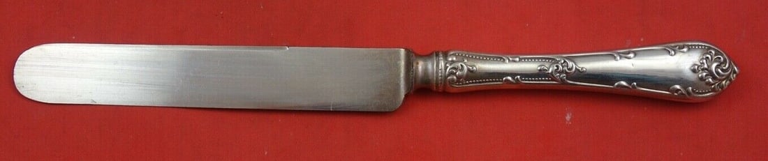 Towle Rustic Sterling Silver Dinner Knife Blunt 9 5/8 Inches: Towle Rustic Sterling Silver Dinner Knife Blunt 9 5/8 Inches This Rustic By Towle dinner knife is crafted from high-quality sterling silver, showcasing a classic design from the Rustic pattern. Measur