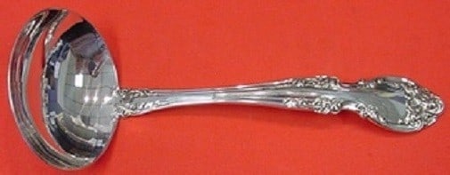 Gorham Melrose Sterling Silver Gravy Ladle 6.5 Inch: Gorham Melrose Sterling Silver Gravy Ladle 6.5 Inch Elevate your dining experience with the Melrose Gravy Ladle by Gorham. Crafted from high-quality sterling silver, this 6 1/2" ladle features the Mel