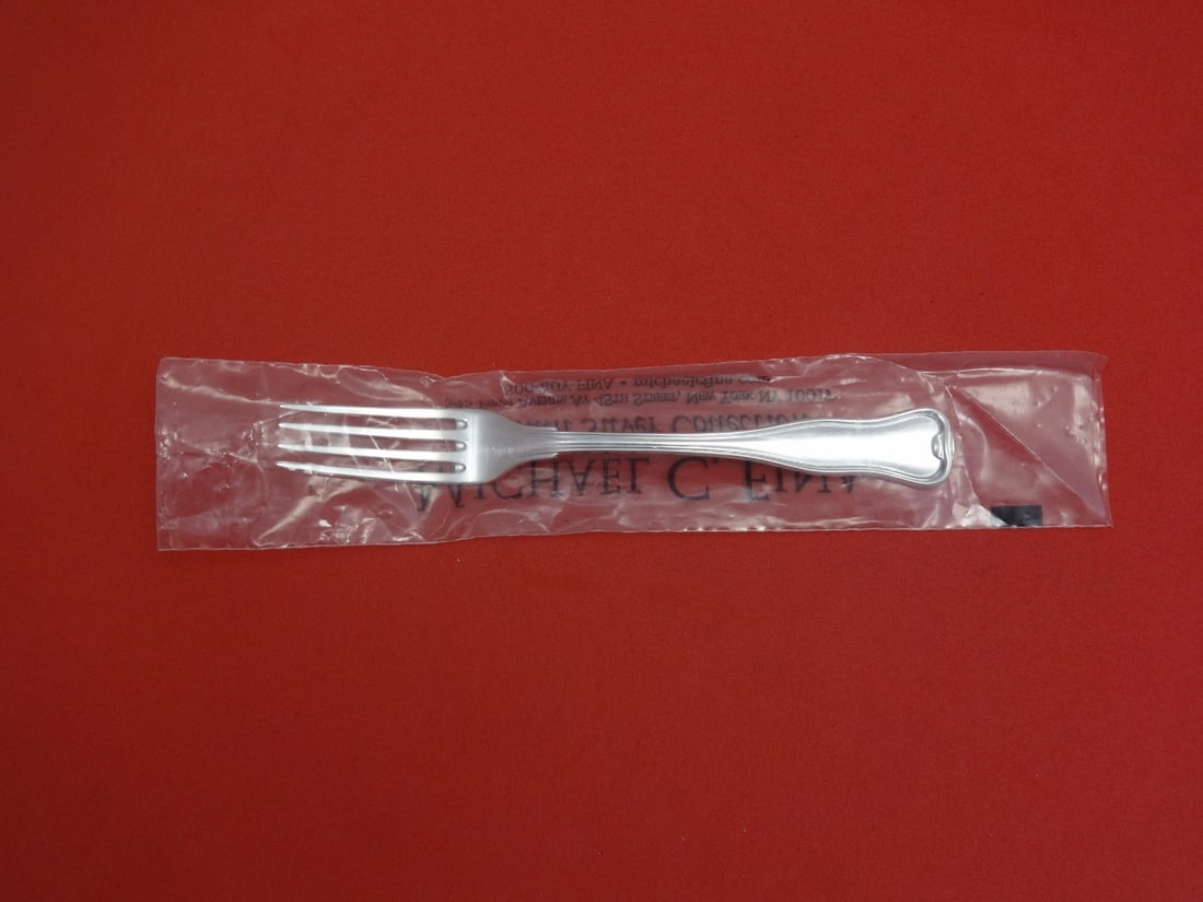 Danese by Fina-Italy Sterling Silver Dinner Fork 7 7/8" New in Sleeve: Danese by Fina-Italy Sterling Silver Dinner Fork 7 7/8" New in Sleeve Experience elegance at your dining table with this Danese by Fina-Italy sterling silver dinner fork, measuring 7 7/8". Crafted fro